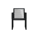 2 Pcs Garden Chairs Black Pvc Rattan