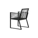 2 Pcs Garden Chairs Black Pvc Rattan