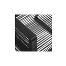 2 Pcs Garden Chairs Black Pvc Rattan