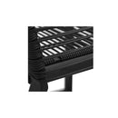 2 Pcs Garden Chairs Black Pvc Rattan