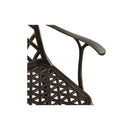 2 Pcs Garden Chairs Cast Aluminium Bronze