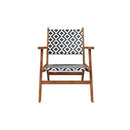 2 Pcs Solid Acacia Wood Garden Chairs