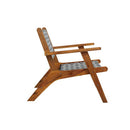 2 Pcs Solid Acacia Wood Garden Chairs