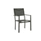 2 Pcs Garden Chairs Textilene And Steel Anthracite And Black