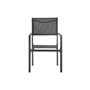 2 Pcs Garden Chairs Textilene And Steel Anthracite And Black
