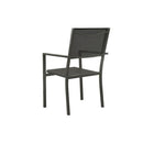 2 Pcs Garden Chairs Textilene And Steel Anthracite And Black