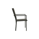 2 Pcs Garden Chairs Textilene And Steel Grey And Anthracite