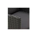 2 Pcs Garden Chairs With Cushions Poly Rattan Black