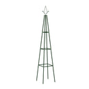 2 Pcs Garden Climbing Plant Racks Dark Green