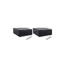 2 Pcs Garden Furniture Covers 10 Eyelets