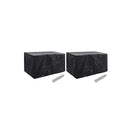 2 Pcs 8 Eyelets Garden Furniture Covers