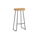 2 Pcs Gavin Bar Stools Solid Mango Wood