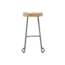 2 Pcs Gavin Bar Stools Solid Mango Wood