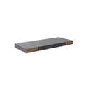 2 Pcs Grey Floating Wall Shelves