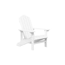 2 Pcs Hdpe White Garden Adirondack Chairs