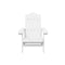 2 Pcs Hdpe White Garden Adirondack Chairs