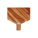 2 Pcs Nesting Tables Solid Acacia Wood