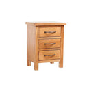 2 Pcs Nightstands 40 X 30 X 54 Cm Solid Oak Wood