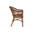 2 Pcs Outdoor Chairs Natural Rattan Brown