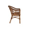 2 Pcs Outdoor Chairs Natural Rattan Brown