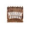 2 Pcs Outdoor Chairs Natural Rattan Brown