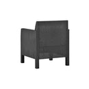 2 Pcs Pp Garden Chairs With Cushions Rattan Anthracite