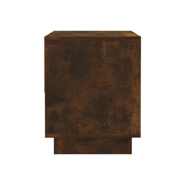 2 Pcs Smoked Oak Bedside Cabinets 45 X 34 X 44 Cm Engineered Wood