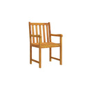 2 Pcs Wood Garden Chairs Solid Acacia
