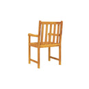 2 Pcs Wood Garden Chairs Solid Acacia