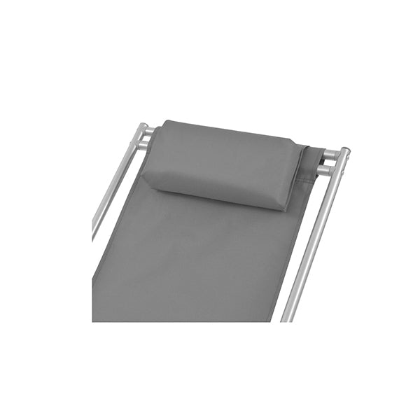 2 Pcs Steel Reclining Deck Chairs