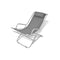 2 Pcs Steel Reclining Deck Chairs