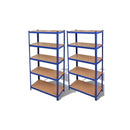 2 Pcs Storage Shelf Blue
