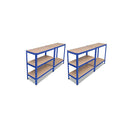 2 Pcs Storage Shelf Blue