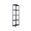 2 Pcs Storage Shelf Plastic Racks Black