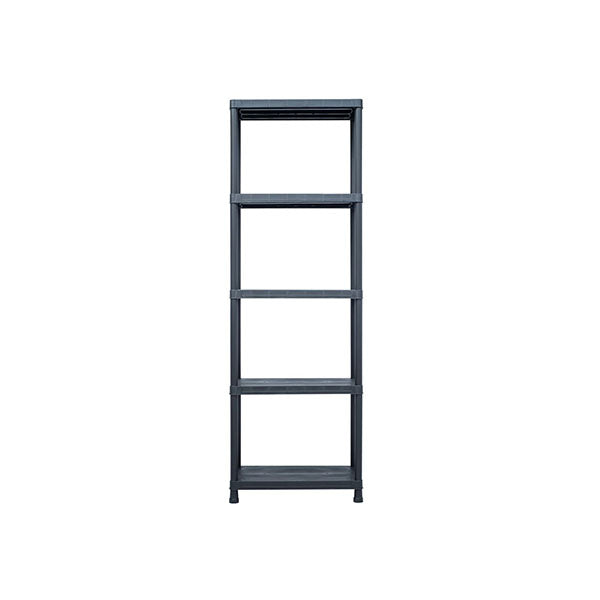 2 Pcs Storage Shelf Plastic Racks Black