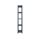 2 Pcs Storage Shelf Plastic Racks Black