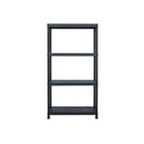 2 Pcs Storage Shelf Racks Black Plastic