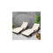 2 Pcs Sun Lounge Outdoor Furniture Day Bed Rattan Wicker Lounger Patio