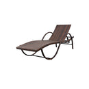 2 Pcs Sun Loungers With Table Poly Rattan