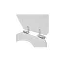 2 Pcs Toilet Seats With Soft Close Lids Mdf White