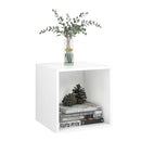 2 Pcs Wall Cabinets White 37 X 37 X 37 Cm Chipboard