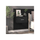2 Pcs Wall Mounted Bedside Cabinets