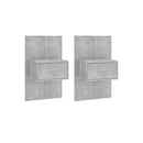 2 Pcs Wall Mounted Bedside Cabinets