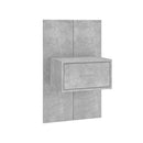 2 Pcs Wall Mounted Bedside Cabinets