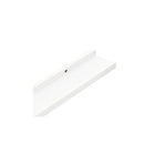 2 Pcs Wall Shelves White 100 X 9 X 3 Cm
