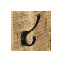 2 Pcs Wallmounted Coat Racks Solid Mango Wood