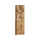 2 Pcs Wallmounted Coat Racks Solid Mango Wood