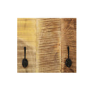 2 Pcs Wallmounted Coat Racks Solid Mango Wood