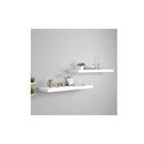 2 Pcs White Floating Wall Shelves Honeycomb Mdf