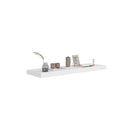 2 Pcs White Floating Wall Shelves Honeycomb Mdf